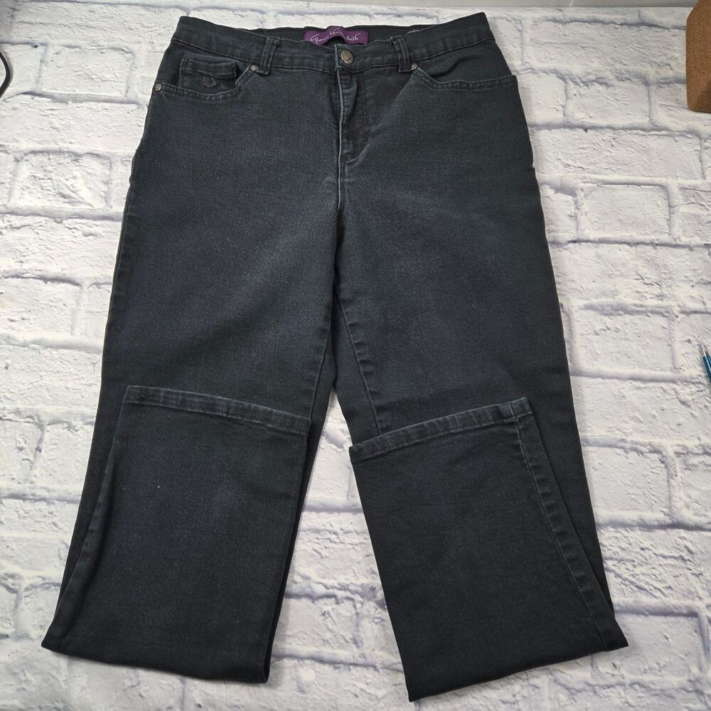 Gloria Vanderbilt Women's Jeans Amanda size 8 Short Black - Picture 3 of 13